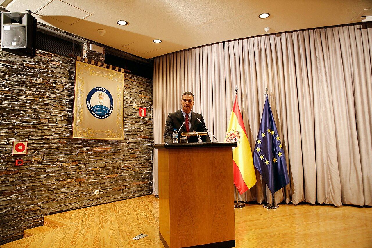 Sede del Centro Nacional de Inteligencia durante una visita oficial del presidente del Gobierno.