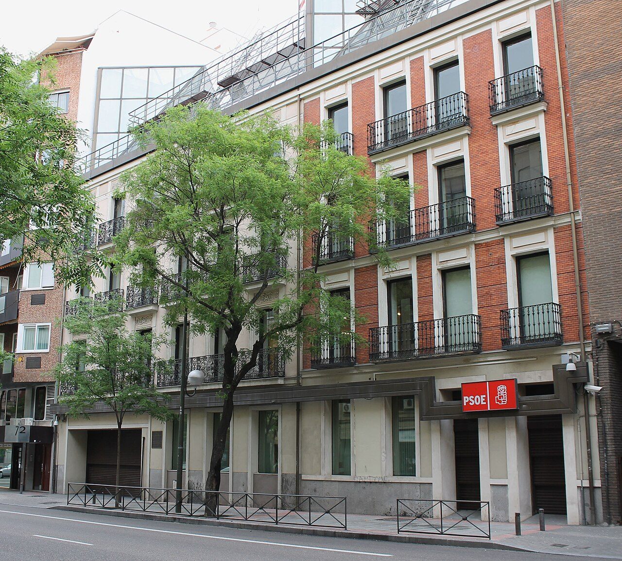 Sede federal del PSOE en la calle Ferraz 70 de Madrid.